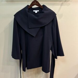 Calvin Klein belted  jacket. 3/4 sleeve